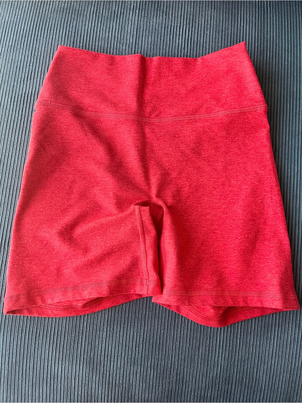 Fleo Shorts Workout Gym Train Athletic Run NWOT Athleisure CrossFit Heather Red